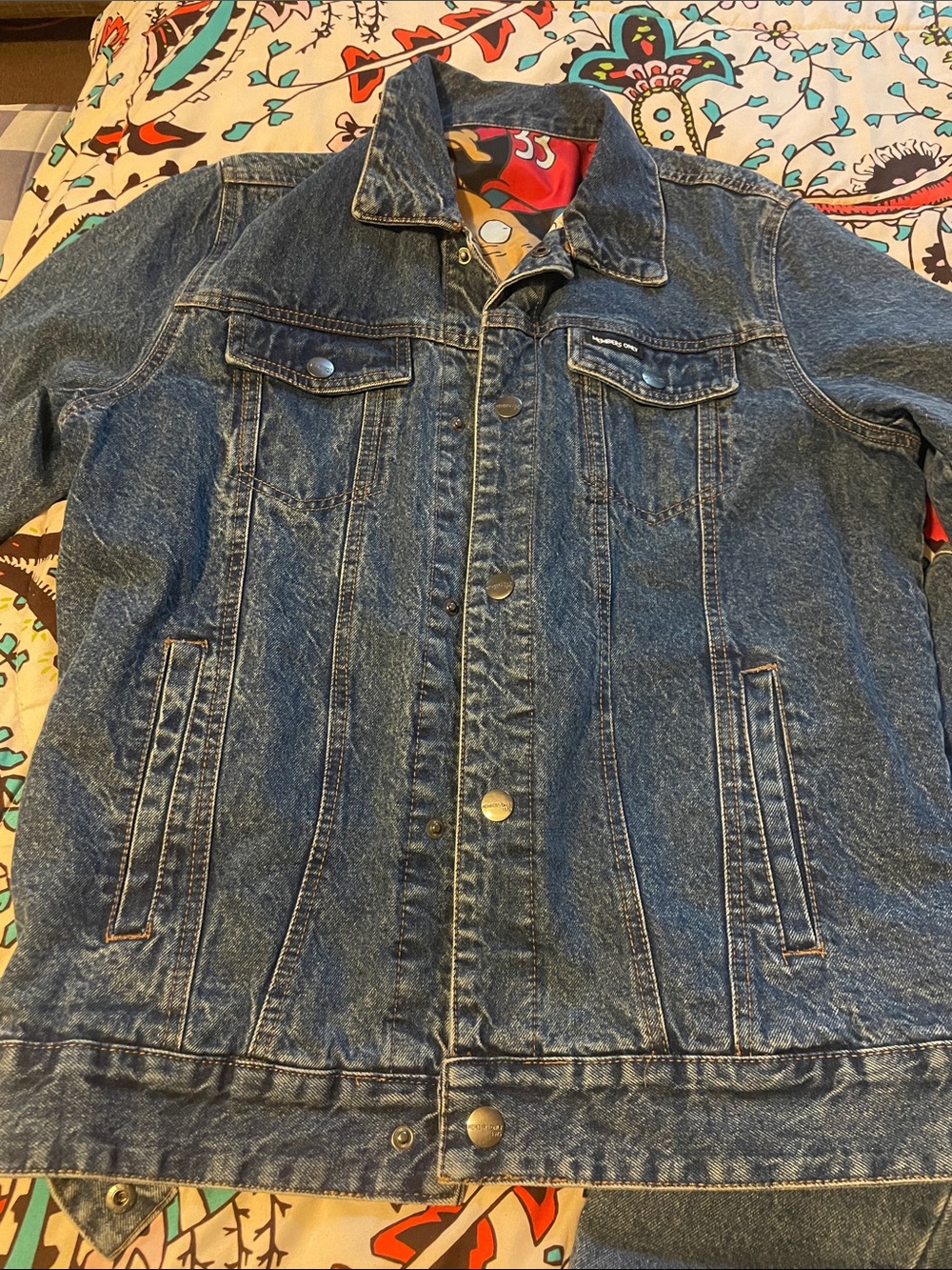 Members Only Vintage-Style Blue Denim Jacket